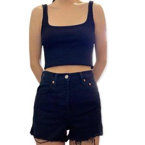 Levis ribcage black shorts waist 25